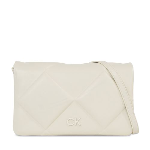 Sac à main Calvin Klein Re-Lock Quilt Shoulder Bag K60K611021 Blanc - Chaussures.fr - Modalova