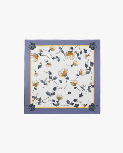 Foulard carré en soie chic à fleurs - LILYSILK - Modalova