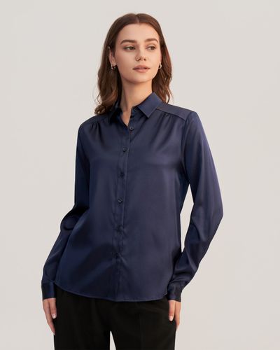 Chemisier En Soie De Mûrier Naturelle Manches Longues - LILYSILK - Modalova