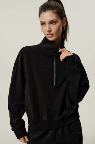 Pull classique Heirloom ’89 demi-zip en soie éponge | LILYSILK® - LILYSILK - Modalova