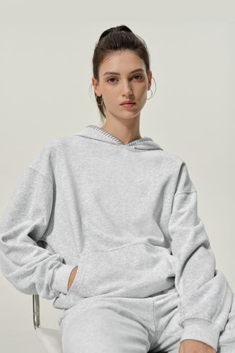 Sweat à capuche Seamflow Douceur – Sweat à capuche oversize en soie avec point de feston | LILYSILK® - LILYSILK - Modalova