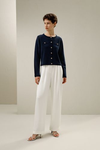 Veste en laine à boutonss - LILYSILK - Modalova