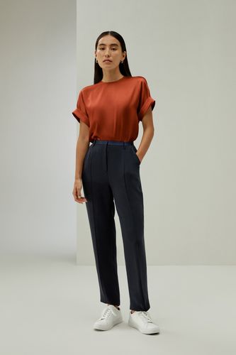 Top Manches Courtes Silk Double Joe - Élégance Hypoallergénique - LILYSILK - Modalova