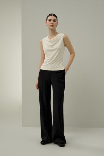 Haut sans manches à col bénitier en jersey de soie - LILYSILK - Modalova