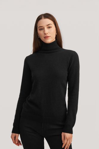 Pull à col montant en pur cachemire - LILYSILK - Modalova