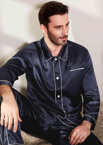 Pyjama Soie Homme Patalons Tendance - LILYSILK - Modalova