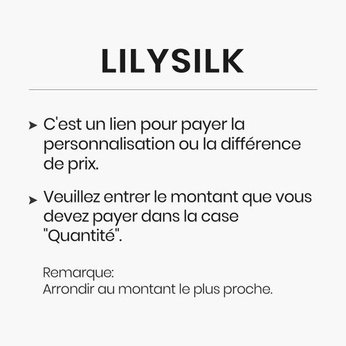 Différence de Prix et Personnalisation - LILYSILK - Modalova