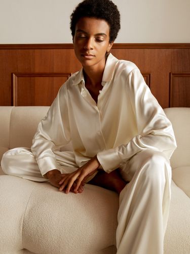 Viola Pyjama surdimensionné en soie - LILYSILK - Modalova
