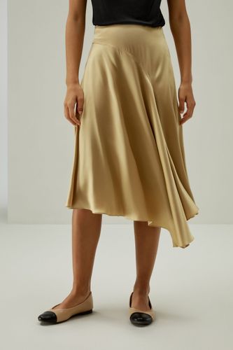 LILYSILK Jupe Mi Longue Soie La Longueur Atteint Le Mollet Soie De Mûrier De Haute Qualité Mettant En Valeur La Féminité 46 - LILYSILK - Modalova