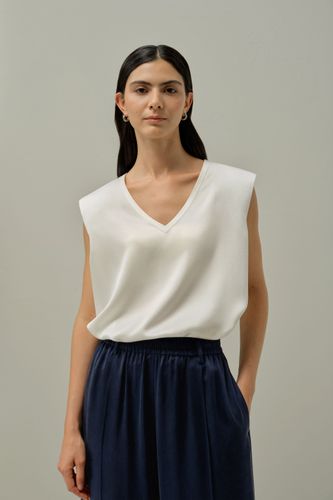 LILYSILK Top Soie Infroissable Soie De Haute Qualité Une Esthétique Épurée Et Contemporaine Coupe Régulière M - LILYSILK - Modalova