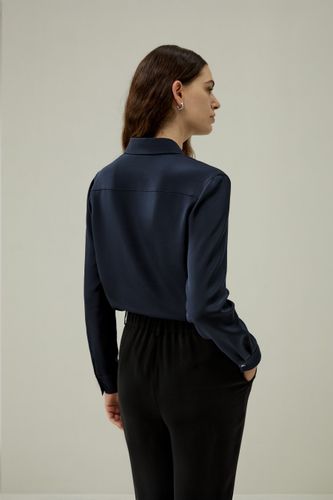 LILYSILK Chemisier Soie Infroissable Soie Crêpe De Chine Look Raffiné Et Élégant Douceur Contre La Peau S - LILYSILK - Modalova