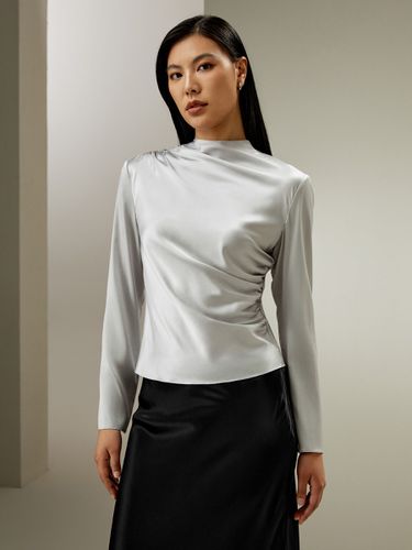 LILYSILK Blouse Soie Ourlet Asymétrique Soie De Haute Qualité Léger Et Résistant Aux Rides Mettant En Valeur La Féminité 40 - LILYSILK - Modalova