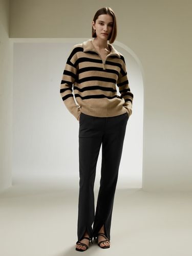 Pull en laine à col et quart de zip - LILYSILK - Modalova