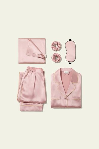 LILYSILK Ensemble Cadeau Nuit Bliss S - Pyjama Soie Charmeuse, Taie d'Oreiller, Masque & Chouchous - LILYSILK - Modalova