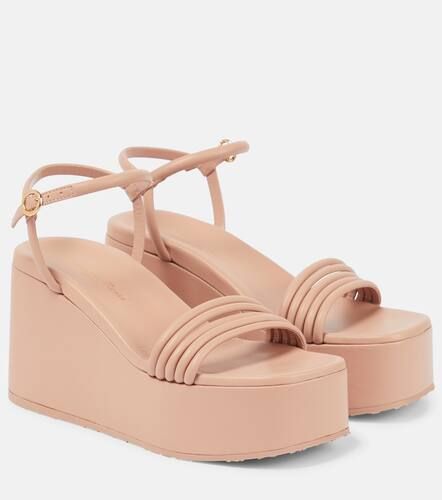 Sandales à plateforme en cuir - Gianvito Rossi - Modalova