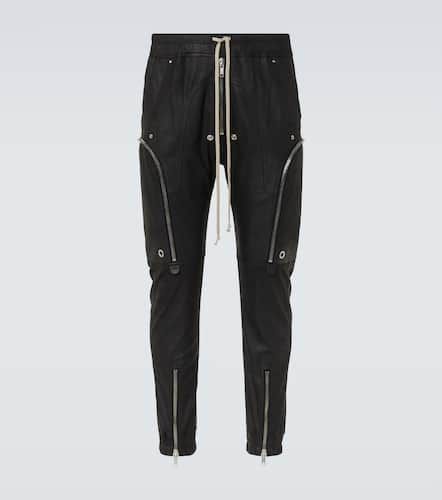 Pantalon cargo Bauhaus en cuir - Rick Owens - Modalova