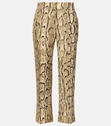 Pantalon évasé en jacquard à taille basse - Dries Van Noten - Modalova