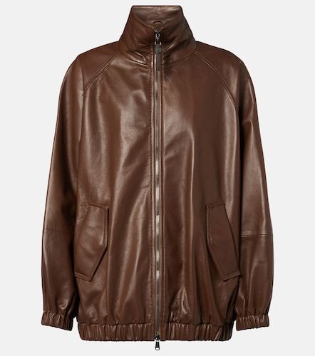 Veste Monili en cuir - Brunello Cucinelli - Modalova