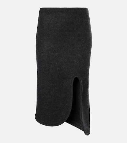 Jupe crayon taille haute rembourrée en laine - Victoria Beckham - Modalova