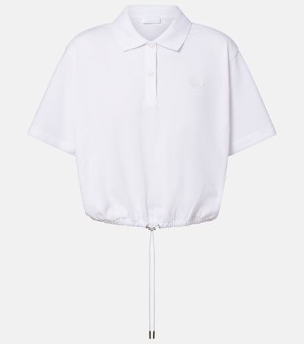 Moncler Polo en piqué de coton - Moncler - Modalova
