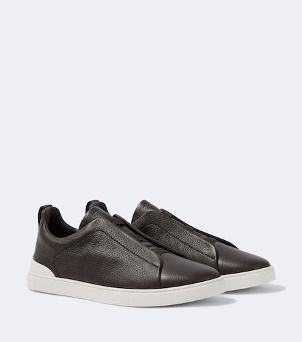 Zegna Baskets Triple Stitch en cuir - Zegna - Modalova