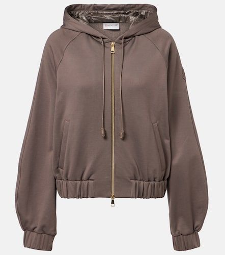 Sweat-shirt à capuche en coton mélangé - Moncler - Modalova