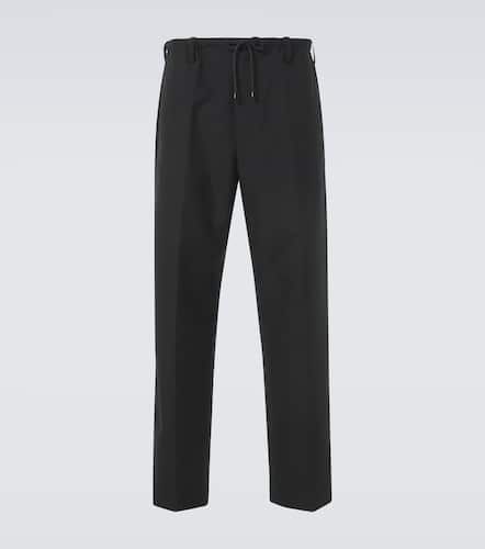 Pantalon droit à taille mi-haute en laine - Dries Van Noten - Modalova