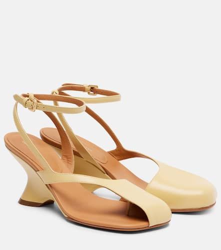 Sandales compenses 75 en cuir - Dries Van Noten - Modalova