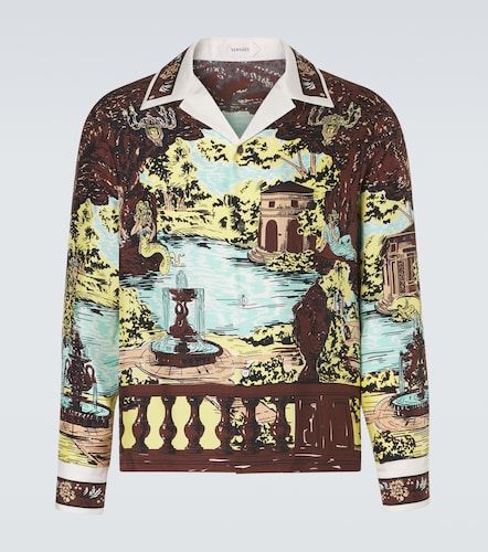 Versace Chemise imprimée en soie - Versace - Modalova