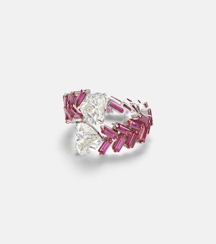 Bague en or blanc 18 ct, rubis et diamants - Kamyen - Modalova