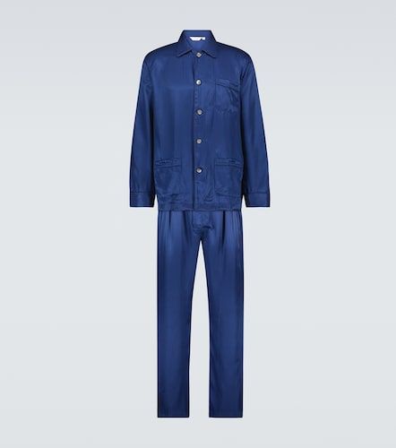 Ensemble de pyjama Woburn rayé en soie - Derek Rose - Modalova
