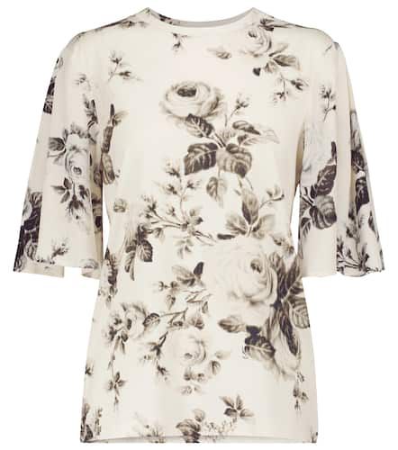 T-shirt Jane en coton à fleurs - Erdem - Modalova