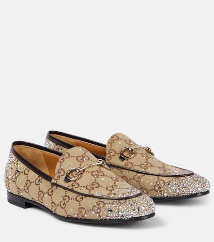 Mocassins Jordaan en toile GG à ornements - Gucci - Modalova