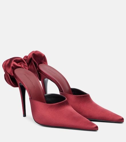 Escarpins en satin à fleurs - Magda Butrym - Modalova