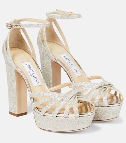 Sandales Isra  plateau et  paillettes - Jimmy Choo - Modalova