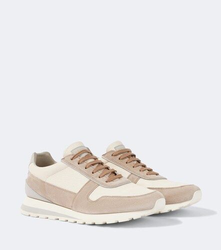 Baskets en cuir et daim - Brunello Cucinelli - Modalova