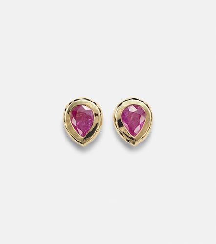 Boucles d'oreilles en or 18 ct et rubis - Octavia Elizabeth - Modalova