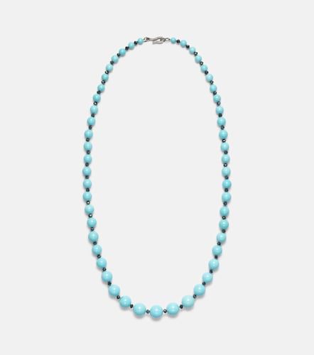 Collier à perles en turquoise et diamants - Ileana Makri - Modalova