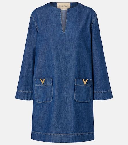 Valentino Robe VGold en chambray - Valentino - Modalova