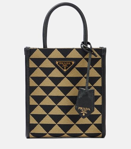 Cabas Symbole Mini en jacquard - Prada - Modalova