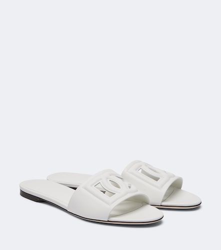Dolce&Gabbana Mules en cuir à logo - Dolce&Gabbana - Modalova
