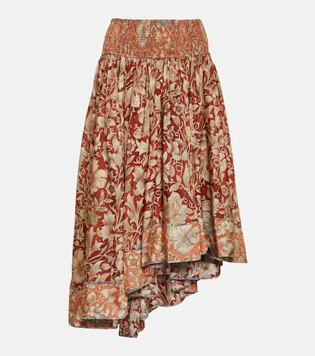 Jupe midi Chintz asymétrique en soie - Zimmermann - Modalova