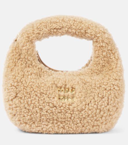 Sac Wander Mini en shearling - Miu Miu - Modalova