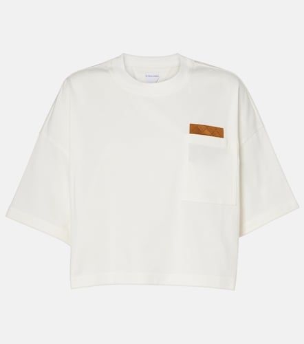 T-shirt en coton à détail Intrecciato - Bottega Veneta - Modalova
