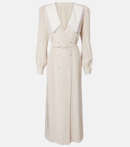 Robe en soie à pois - Alessandra Rich - Modalova