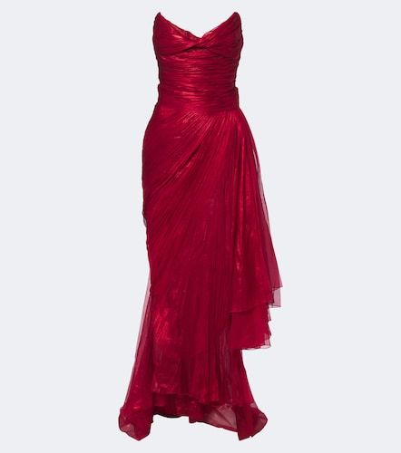 Robe longue bustier Heidi en soie - Maria Lucia Hohan - Modalova