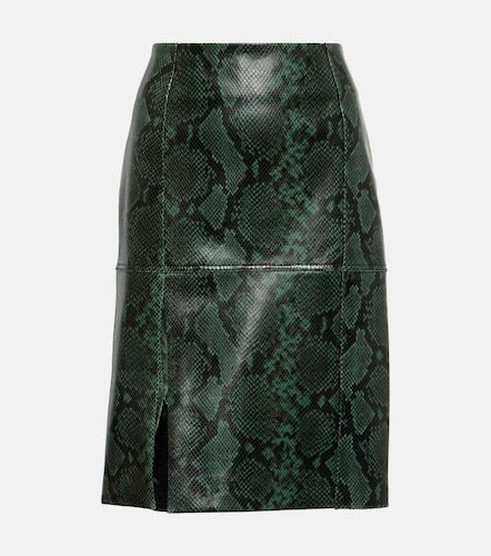 Jupe midi Urban Jungle en cuir à imprimé - Dorothee Schumacher - Modalova