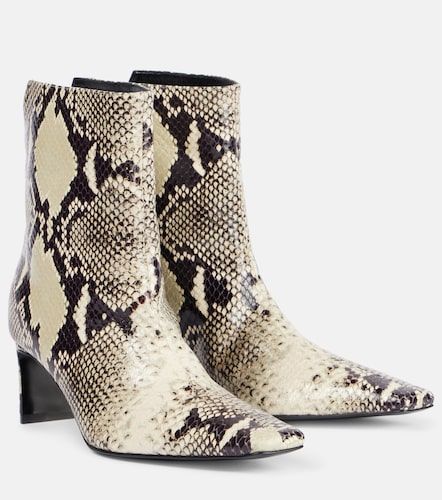 Bottines Ona 55 en cuir façon serpent - Khaite - Modalova