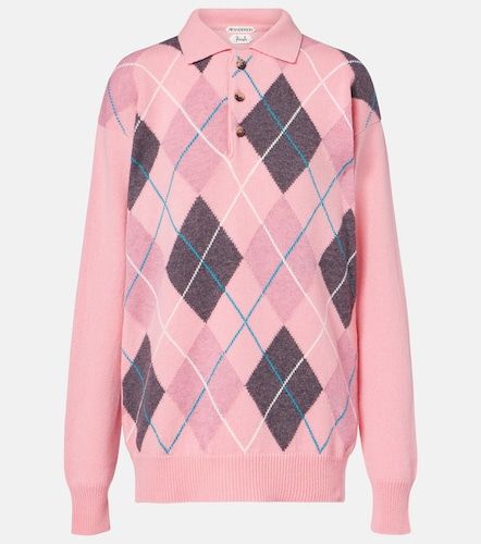JW Anderson Polo en laine Argyle - JW Anderson - Modalova