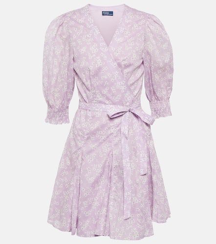 Robe portefeuille en coton à fleurs - Polo Ralph Lauren - Modalova